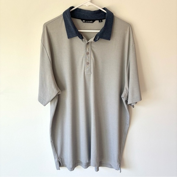Travis Mathew Other - Travis Matthew Shirt Sleeve Polo Gray Blue Performance Athleisure Golf Sporty